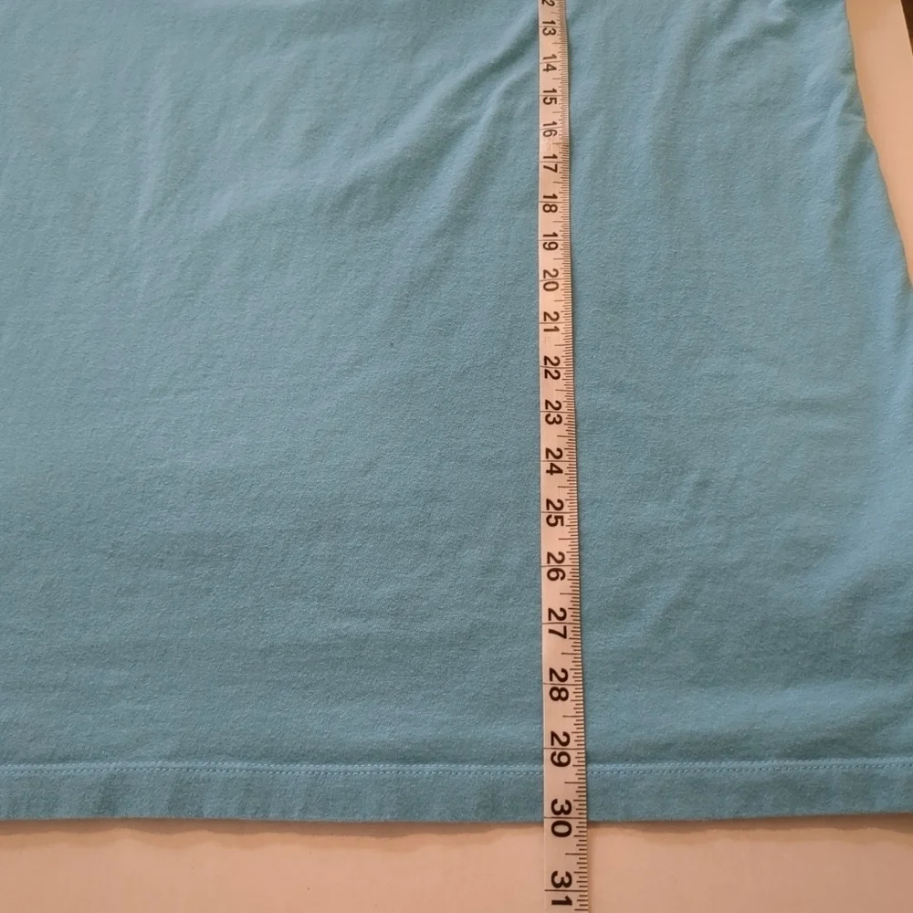 The North Face men's crew neck short sleeve blue shirt, size XXL